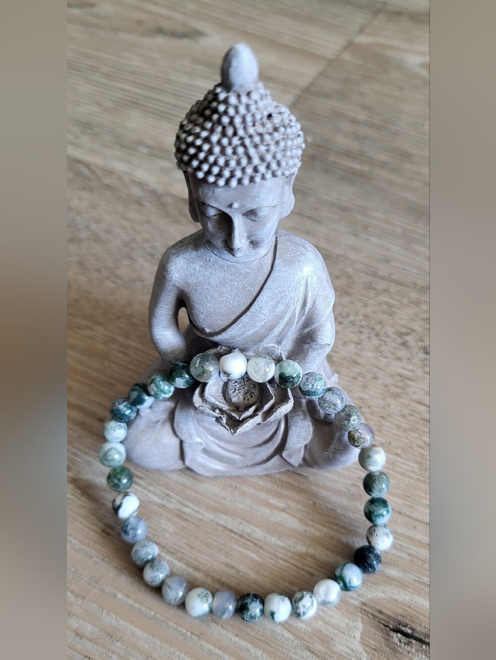 🌿 Tree Agate Beaded Bracelet 🌿